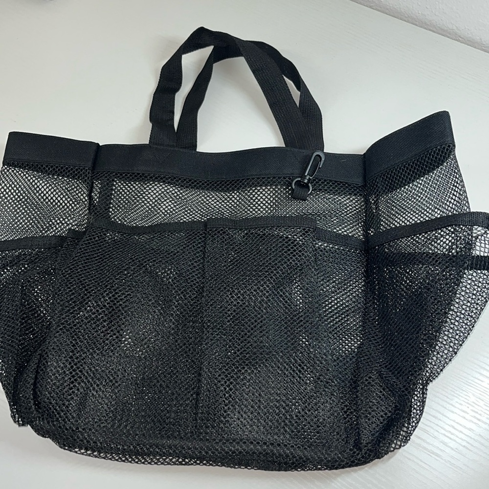 New never been used mesh shower caddy bag